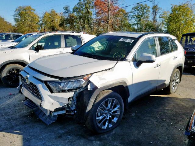 JTMN1RFV0KJ001429 - 2019 TOYOTA RAV4 LIMIT WHITE photo 2