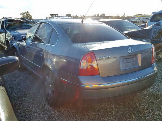 WVWRH63B53P273270 - 2003 VOLKSWAGEN PASSAT GLX CHARCOAL photo 3