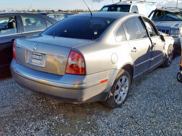 WVWRH63B53P273270 - 2003 VOLKSWAGEN PASSAT GLX CHARCOAL photo 4