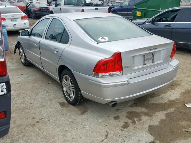 YV1RS592782692822 - 2008 VOLVO S60 2.5T SILVER photo 3