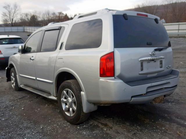 5N3AA08A66N812447 - 2006 INFINITI QX56 SILVER photo 3