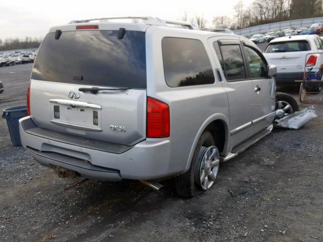 5N3AA08A66N812447 - 2006 INFINITI QX56 SILVER photo 4