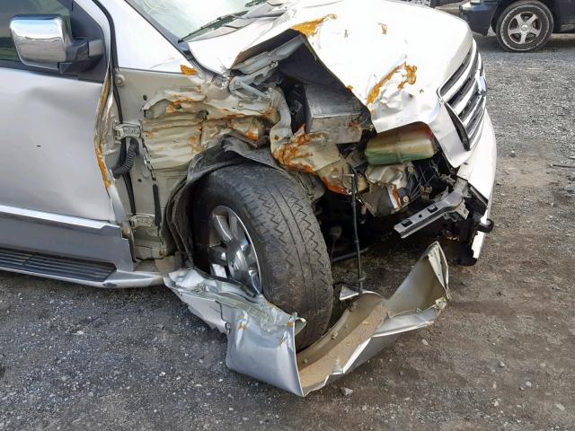 5N3AA08A66N812447 - 2006 INFINITI QX56 SILVER photo 9