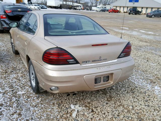 1G2NE52F13C163804 - 2003 PONTIAC GRAND AM S GOLD photo 3