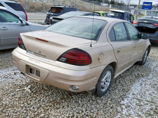 1G2NE52F13C163804 - 2003 PONTIAC GRAND AM S GOLD photo 4