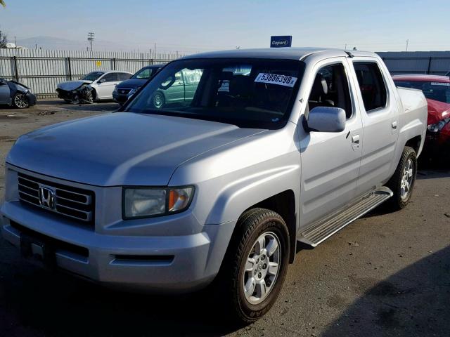 2HJYK16536H572220 - 2006 HONDA RIDGELINE SILVER photo 2