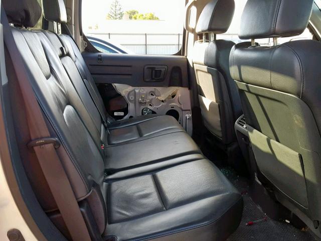 2HJYK16536H572220 - 2006 HONDA RIDGELINE SILVER photo 6