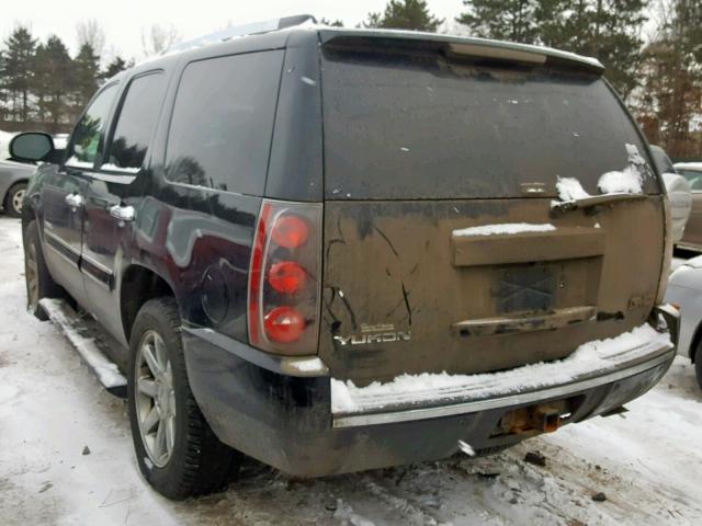 1GKFK63868J245839 - 2008 GMC YUKON DENA BLACK photo 3