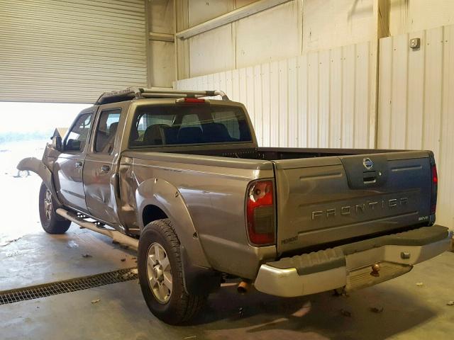 1N6ED29X23C422308 - 2003 NISSAN FRONTIER C GRAY photo 3