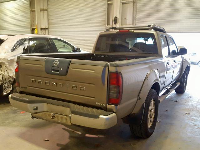 1N6ED29X23C422308 - 2003 NISSAN FRONTIER C GRAY photo 4