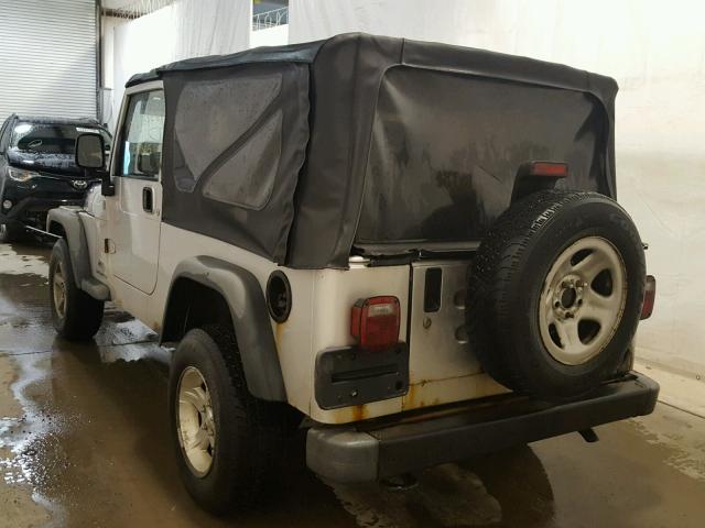 1J4FA49S54P803154 - 2004 JEEP WRANGLER / GRAY photo 3