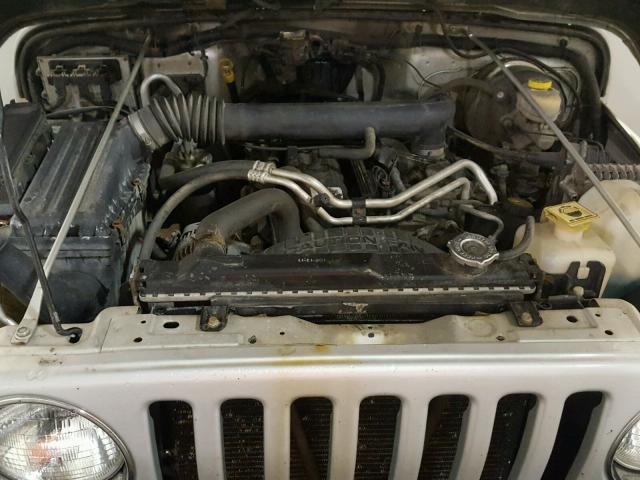 1J4FA49S54P803154 - 2004 JEEP WRANGLER / GRAY photo 7