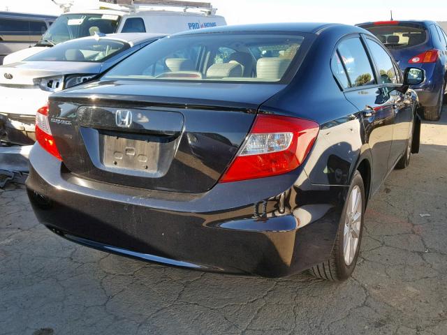 2HGFB2F93CH510575 - 2012 HONDA CIVIC EXL BLACK photo 4