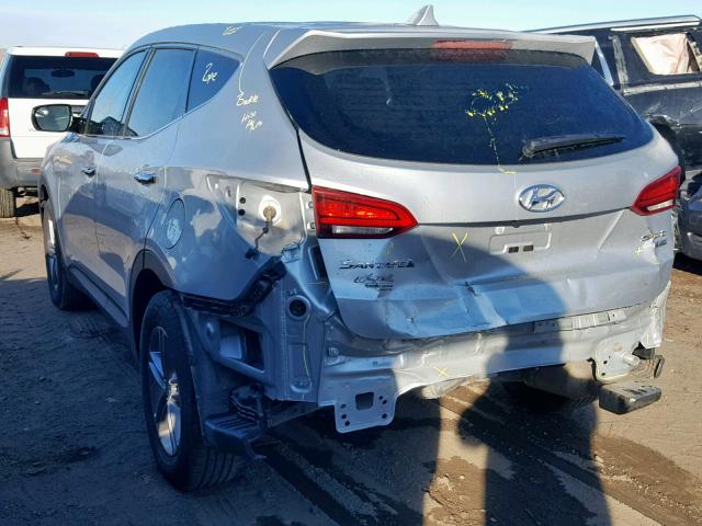 5XYZTDLB5HG440126 - 2017 HYUNDAI SANTA FE S SILVER photo 3