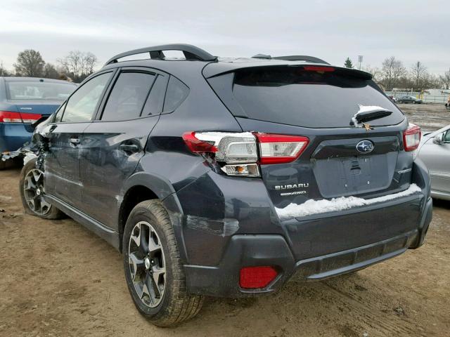 JF2GTACC7JH319868 - 2018 SUBARU CROSSTREK BLACK photo 3