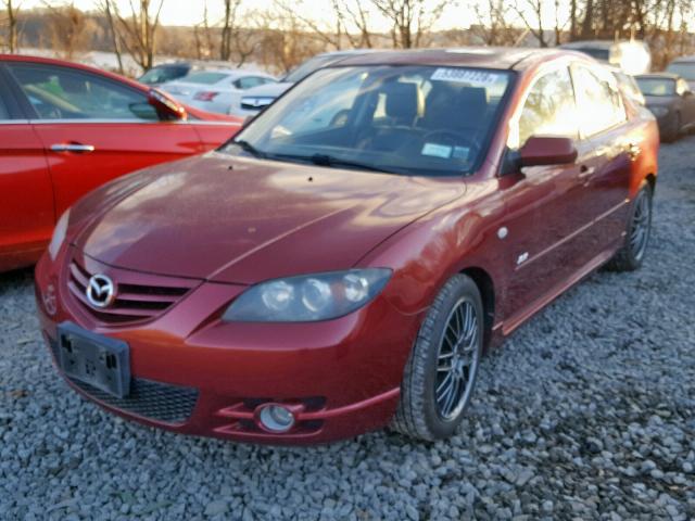 JM1BK324661535339 - 2006 MAZDA 3 S BURGUNDY photo 2