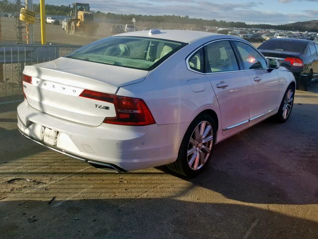 YV1A22ML2H1010771 - 2017 VOLVO S90 T6 WHITE photo 4