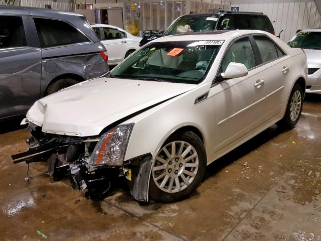 1G6DH5E52C0107196 - 2012 CADILLAC CTS LUXURY WHITE photo 2