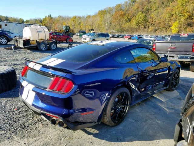 1FA6P8JZ9J5501142 - 2018 FORD MUSTANG SH BLUE photo 4