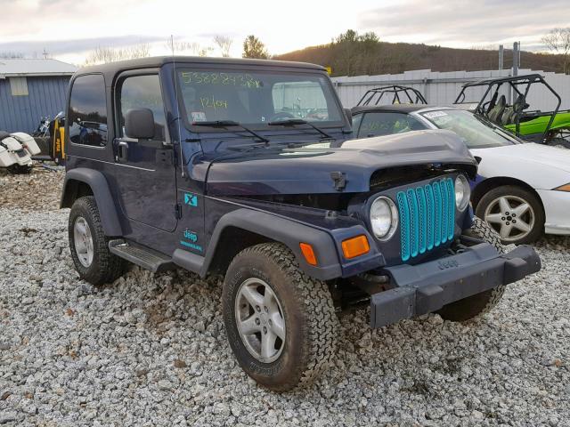 1J4FA39S36P775996 - 2006 JEEP WRANGLER X BLUE photo 1