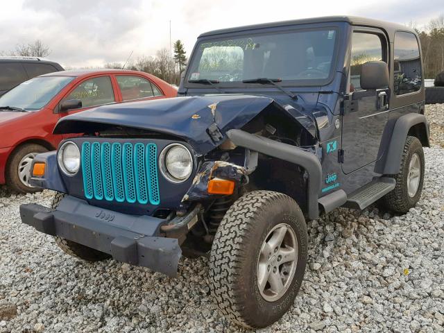 1J4FA39S36P775996 - 2006 JEEP WRANGLER X BLUE photo 9