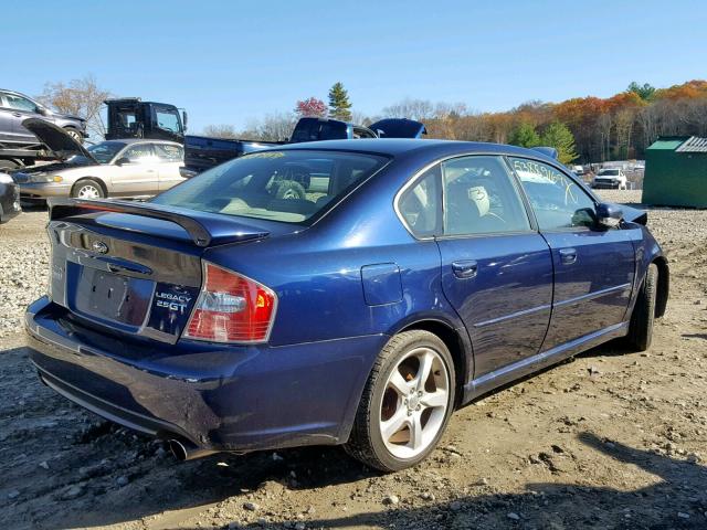 4S3BL676764212389 - 2006 SUBARU LEGACY GT BLUE photo 4