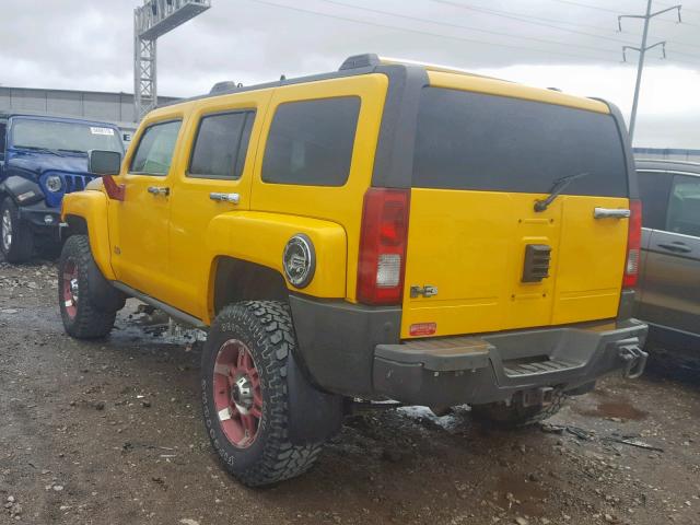 5GTDN13EX78115855 - 2007 HUMMER H3 YELLOW photo 3