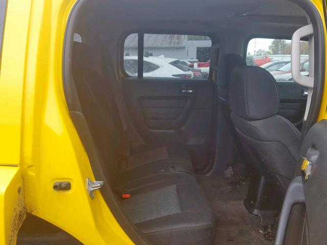 5GTDN13EX78115855 - 2007 HUMMER H3 YELLOW photo 6