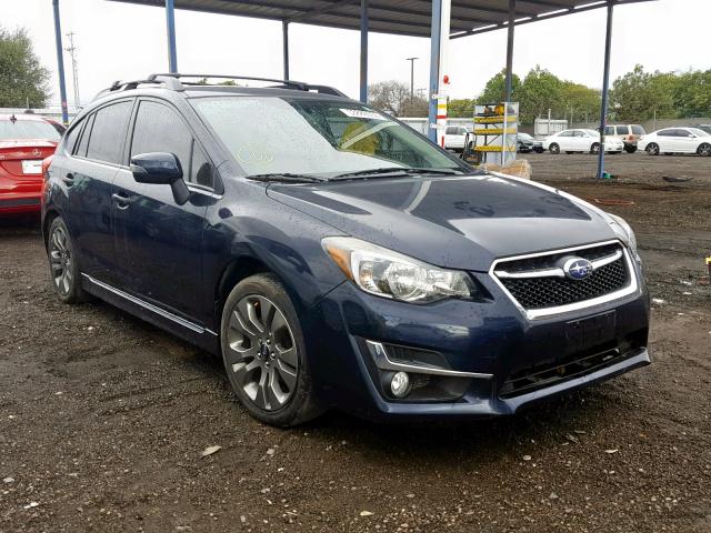 JF1GPAT66FH313750 - 2015 SUBARU IMPREZA SP BLUE photo 1