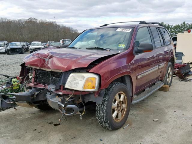 1GKDT13S632191111 - 2003 GMC ENVOY BURGUNDY photo 2