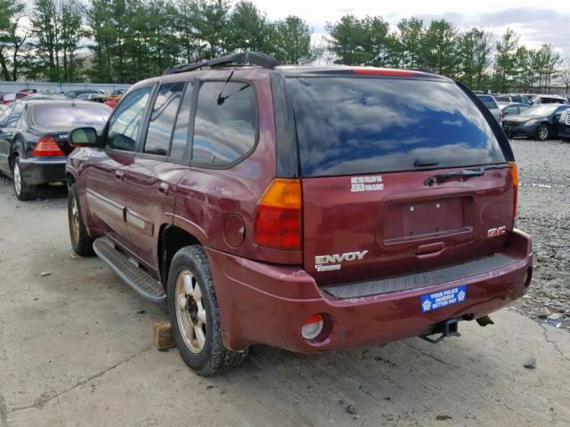 1GKDT13S632191111 - 2003 GMC ENVOY BURGUNDY photo 3