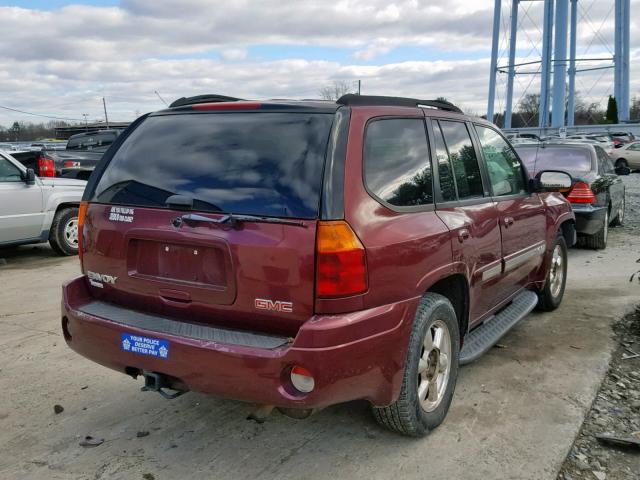 1GKDT13S632191111 - 2003 GMC ENVOY BURGUNDY photo 4