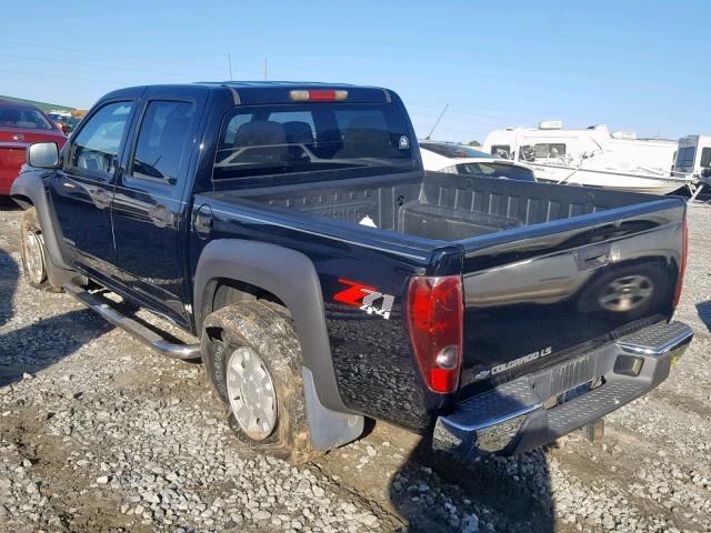 1GCDT136358224774 - 2005 CHEVROLET COLORADO BLACK photo 3