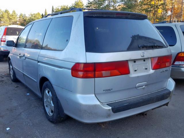 2HKRL18691H501079 - 2001 HONDA ODYSSEY EX SILVER photo 3