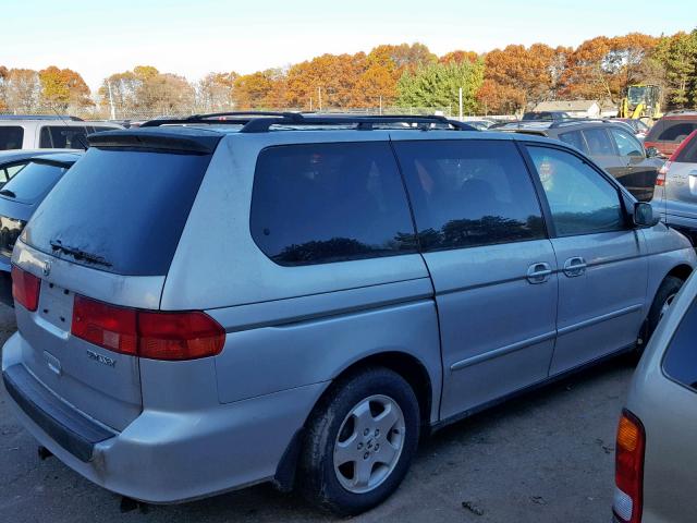 2HKRL18691H501079 - 2001 HONDA ODYSSEY EX SILVER photo 4