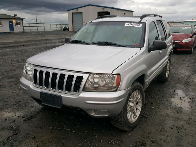 1J4GW58N72C257968 - 2002 JEEP GRAND CHER SILVER photo 2