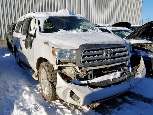 5TDBY67A78S008706 - 2008 TOYOTA SEQUOIA PL WHITE photo 1