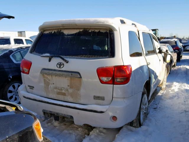 5TDBY67A78S008706 - 2008 TOYOTA SEQUOIA PL WHITE photo 4