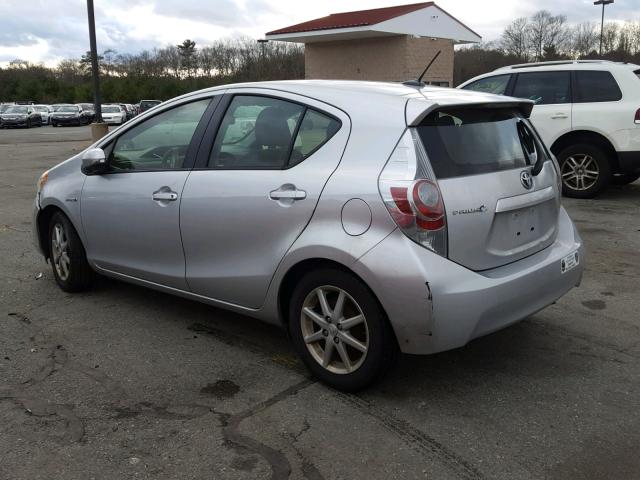 JTDKDTB31C1015661 - 2012 TOYOTA PRIUS C SILVER photo 3