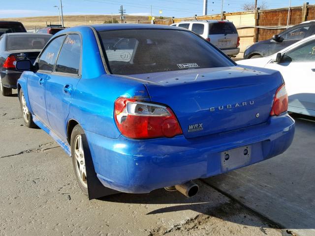 JF1GD706X4L508714 - 2004 SUBARU IMPREZA WR BLUE photo 3