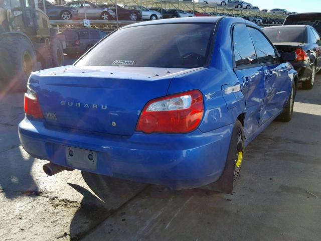 JF1GD706X4L508714 - 2004 SUBARU IMPREZA WR BLUE photo 4