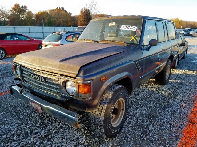 JT3FJ60G2G1134461 - 1986 TOYOTA LAND CRUIS GRAY photo 2