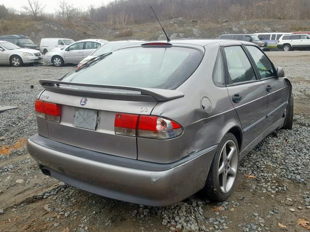 YS3DP55G317005260 - 2001 SAAB 9-3 VIGGEN GRAY photo 4