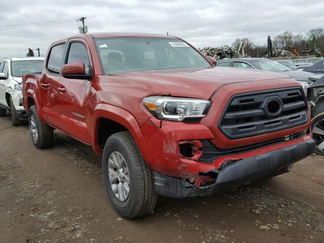 3TMAZ5CN1JM059541 - 2018 TOYOTA TACOMA DOU RED photo 1