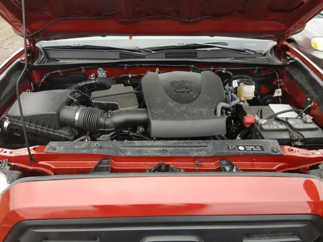 3TMAZ5CN1JM059541 - 2018 TOYOTA TACOMA DOU RED photo 7
