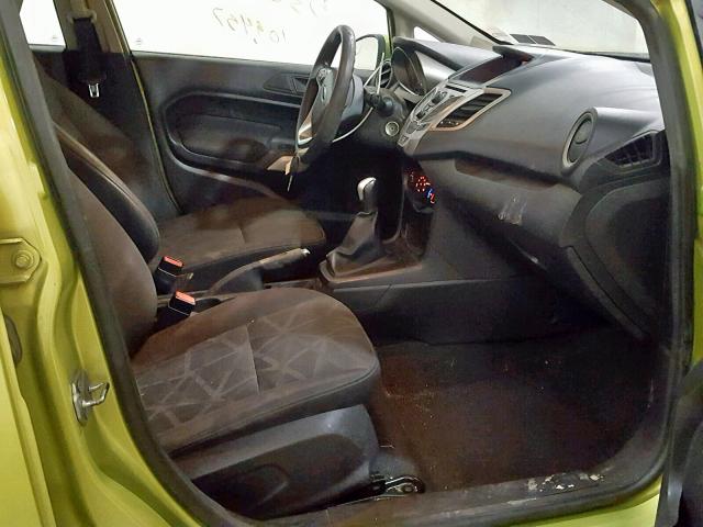 3FADP4EJ6BM231674 - 2011 FORD FIESTA SE GREEN photo 5