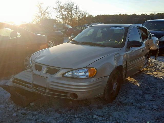 1G2NE52F52C143330 - 2002 PONTIAC GRAND AM S GOLD photo 2