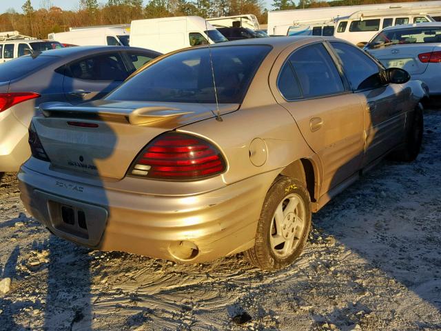 1G2NE52F52C143330 - 2002 PONTIAC GRAND AM S GOLD photo 4