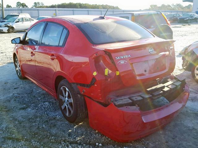 3N1AB6AP9CL690063 - 2012 NISSAN SENTRA 2.0 RED photo 3