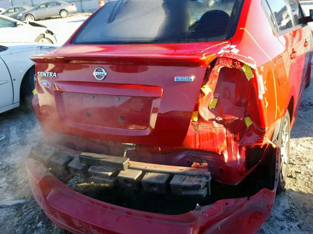 3N1AB6AP9CL690063 - 2012 NISSAN SENTRA 2.0 RED photo 9